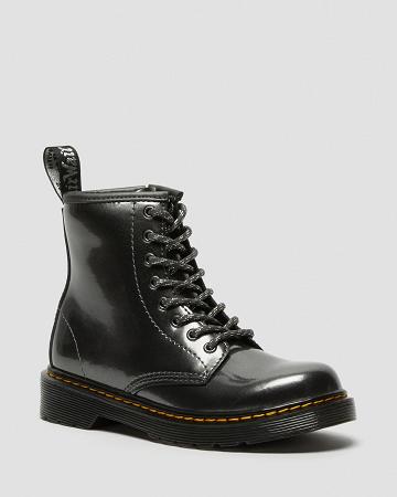 Botas con Cordones Dr Martens Junior 1460 Metallic Niños Grises | MX 140EBC